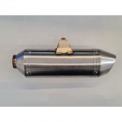 SILENZIATORE IN ACCIAIO TERMINALE PER TUBO DI SCARICO PIT BIKE 38mm