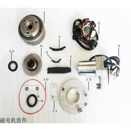 PIATTO CON OR STATORE QUAD KAYO AU150 A150 150cc