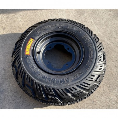 1 COPPIA GOMME CERCHIATE ANTERIORI DESTRA SINISTRA 21X7-10 PER QUAD KAYO A300 300cc