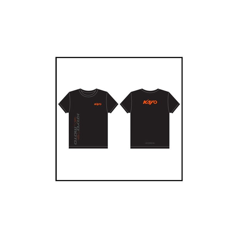 MAGLIETTA KAYO MOTO NERA ARANCIO