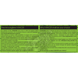 BATTERIA LITIO UNIBAT X-RACER LITHIUM 12 COMP. CBTX24HL-BS