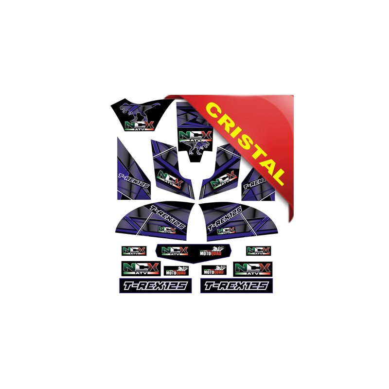 KIT GRAFICHE NCX T-REX BLU IN CRISTAL