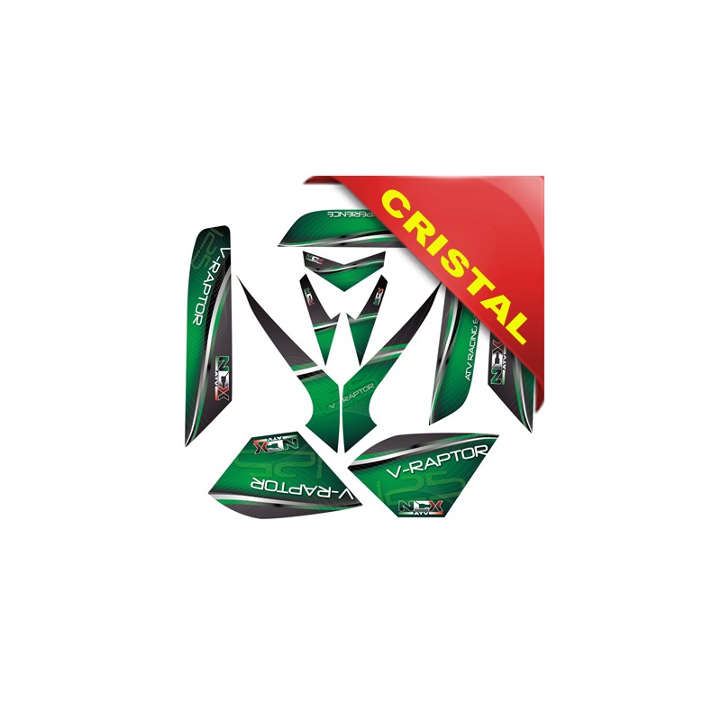 KIT GRAFICHE NCX V-RAPTOR VERDE IN CRISTAL