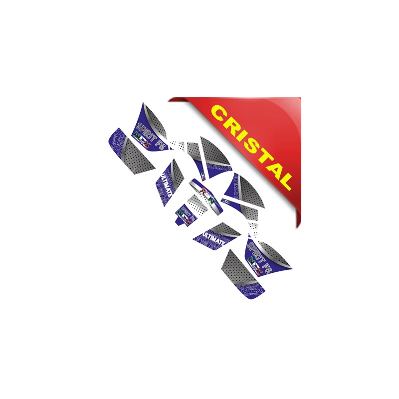 KIT GRAFICHE NCX SPIRIT F6 BLU IN CRISTAL