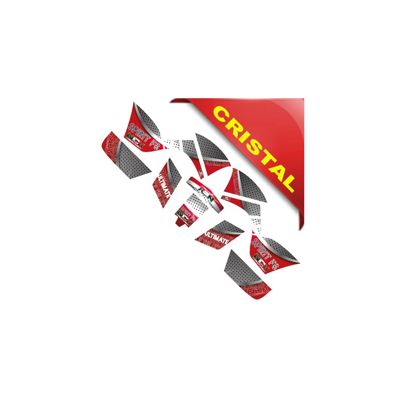 KIT GRAFICHE NCX SPIRIT F6 ROSSO IN CRISTAL