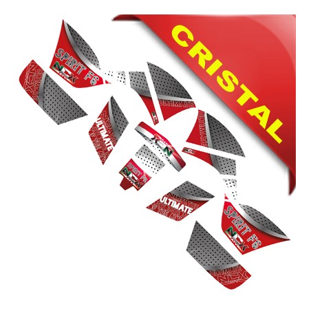 KIT GRAFICHE NCX SPIRIT F6 ROSSO IN CRISTAL