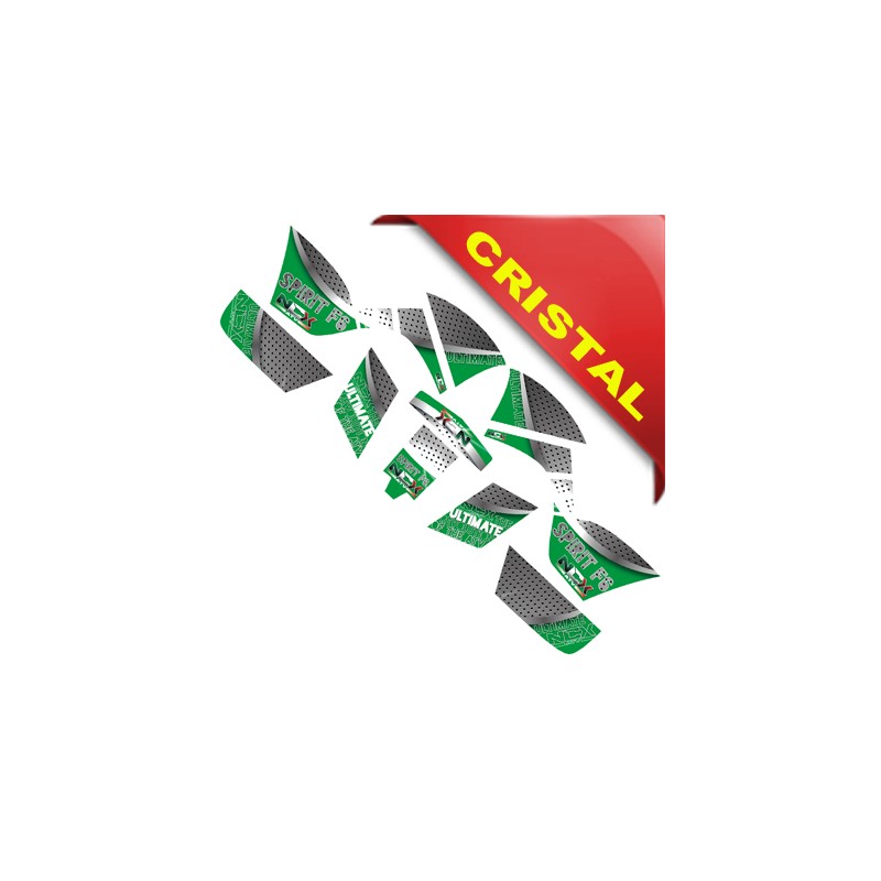KIT GRAFICHE NCX SPIRIT F6 VERDE IN CRISTAL
