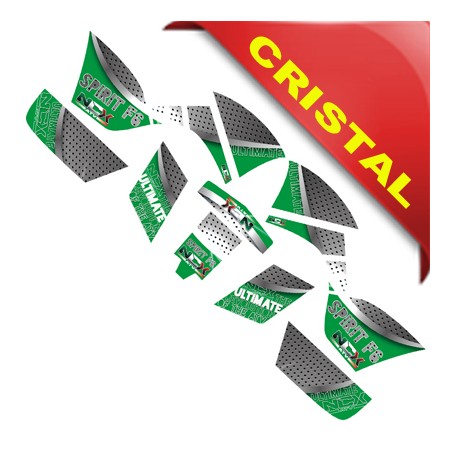 KIT GRAFICHE NCX SPIRIT F6 VERDE IN CRISTAL