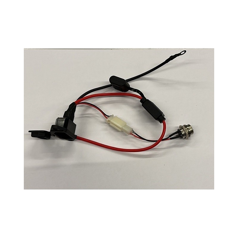 CABLAGGIO CARICA BATTERIE + PORTAFUSIBILE MINIQUAD HUMMER 1000W 36V