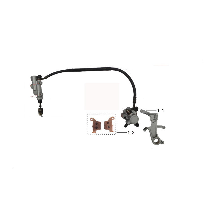 KIT SET FRENI ANTERIORE CROSS KAYO T4 POMPA TUBO PINZA PASTIGLIE