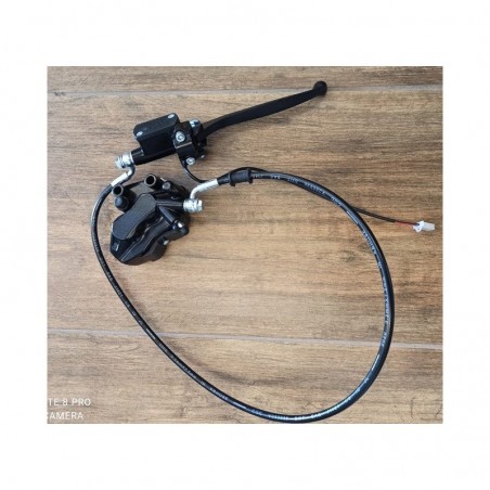 SET FRENI ANTERIORE PINZA POMPA LEVA TUBO PASTIGLIE - bici elettrica scooter SKI Z-TECH e REVENGE