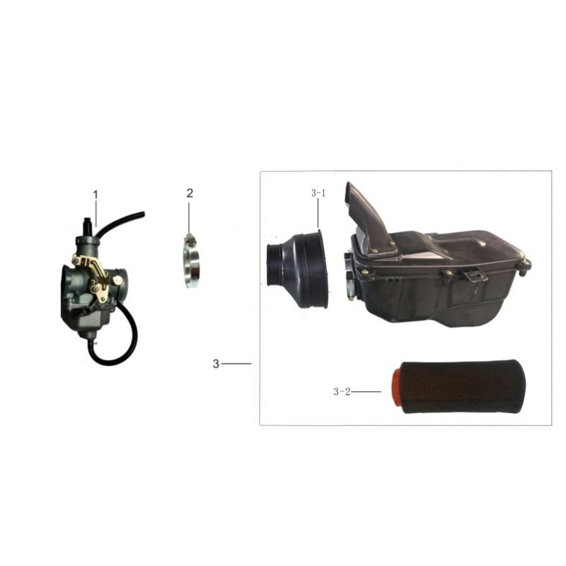 SOLO COLLETTORE FILTRO ARIA AU200 QUAD KAYO