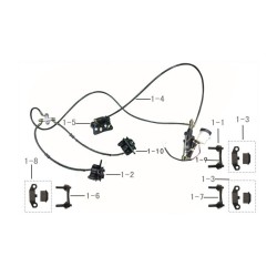 SET FRENI KAYO AU200 QUAD ANTERIORE POSTERIORE