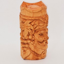 Testa di Moro Stilizzata in Legno – Simbolo Siciliano Intagliato a Mano