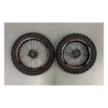 1 COPPIA GOMME CERCHIATE ATTACCO SDG 60/100-14 80/100-12 PERNO 15MM