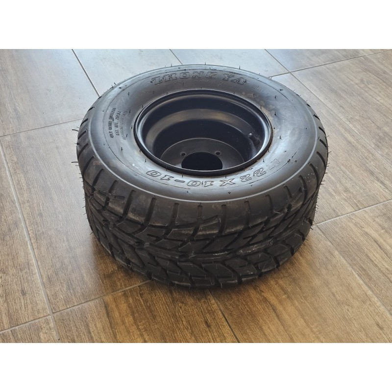CERCHIO GOMMATO POSTERIORE PER QUAD ATV GOMMA CERCHIATA 22x10-10
