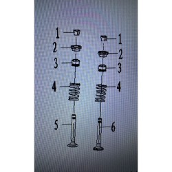 KIT VALVOLE CILINDRO BLOCCO MOTORE ZL60 60CC