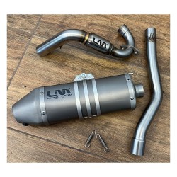 MARMITTA ARTIGIANALE COMPLETA LM PER SERIE KAYO TD SCARICO LM R8 RACING